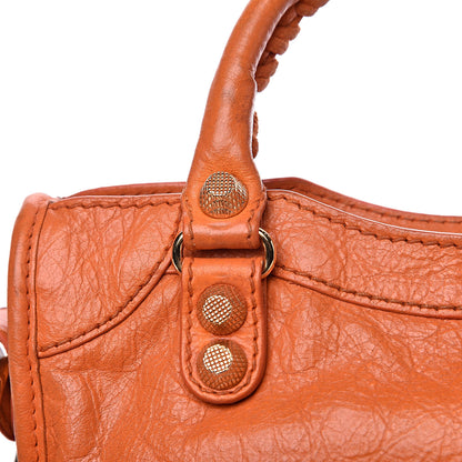 Balenciaga Agneau Giant 12 Gold Hardware Mini City Tangerine 12 of 15