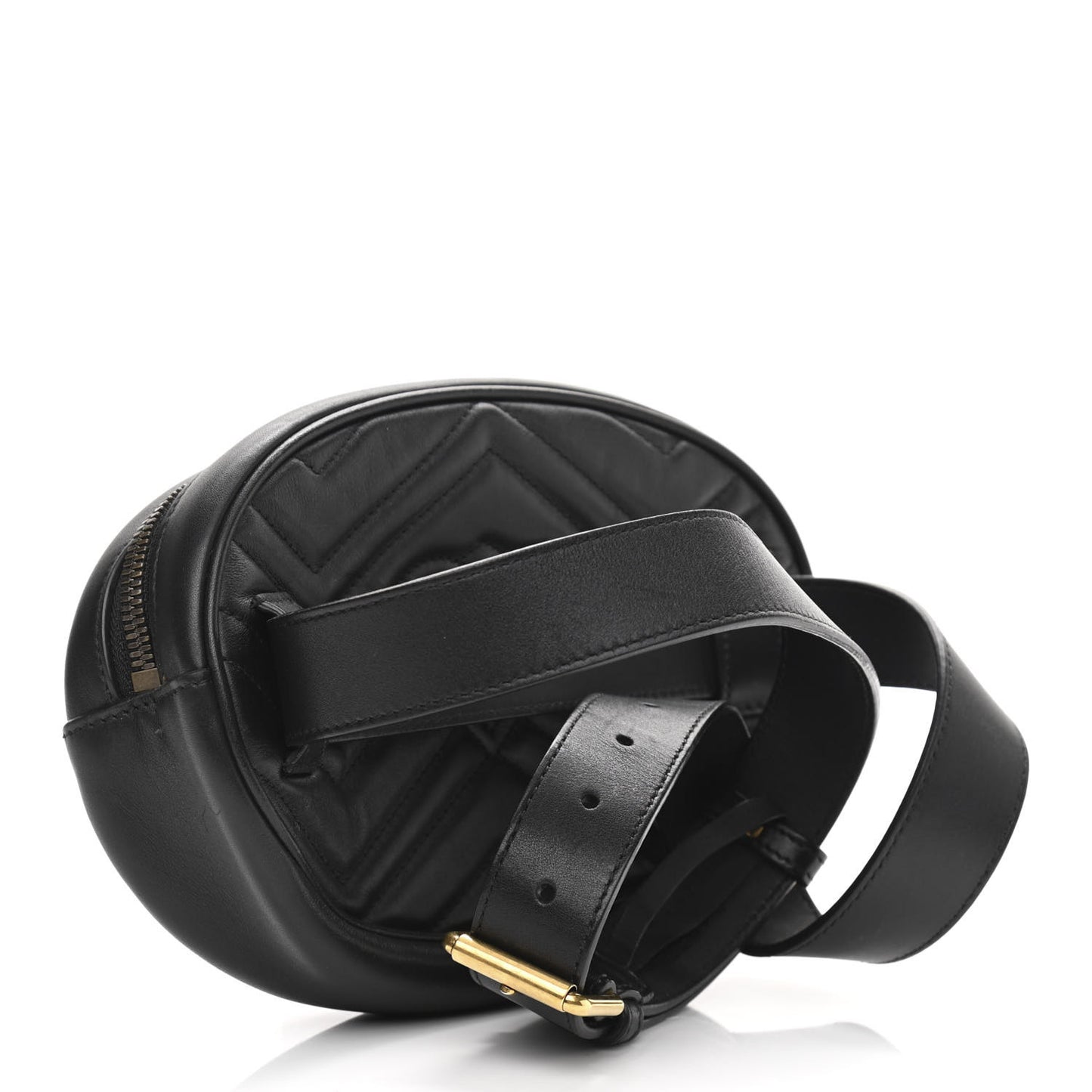 Calfskin Matelasse GG Marmont Belt Bag 95 38 Black