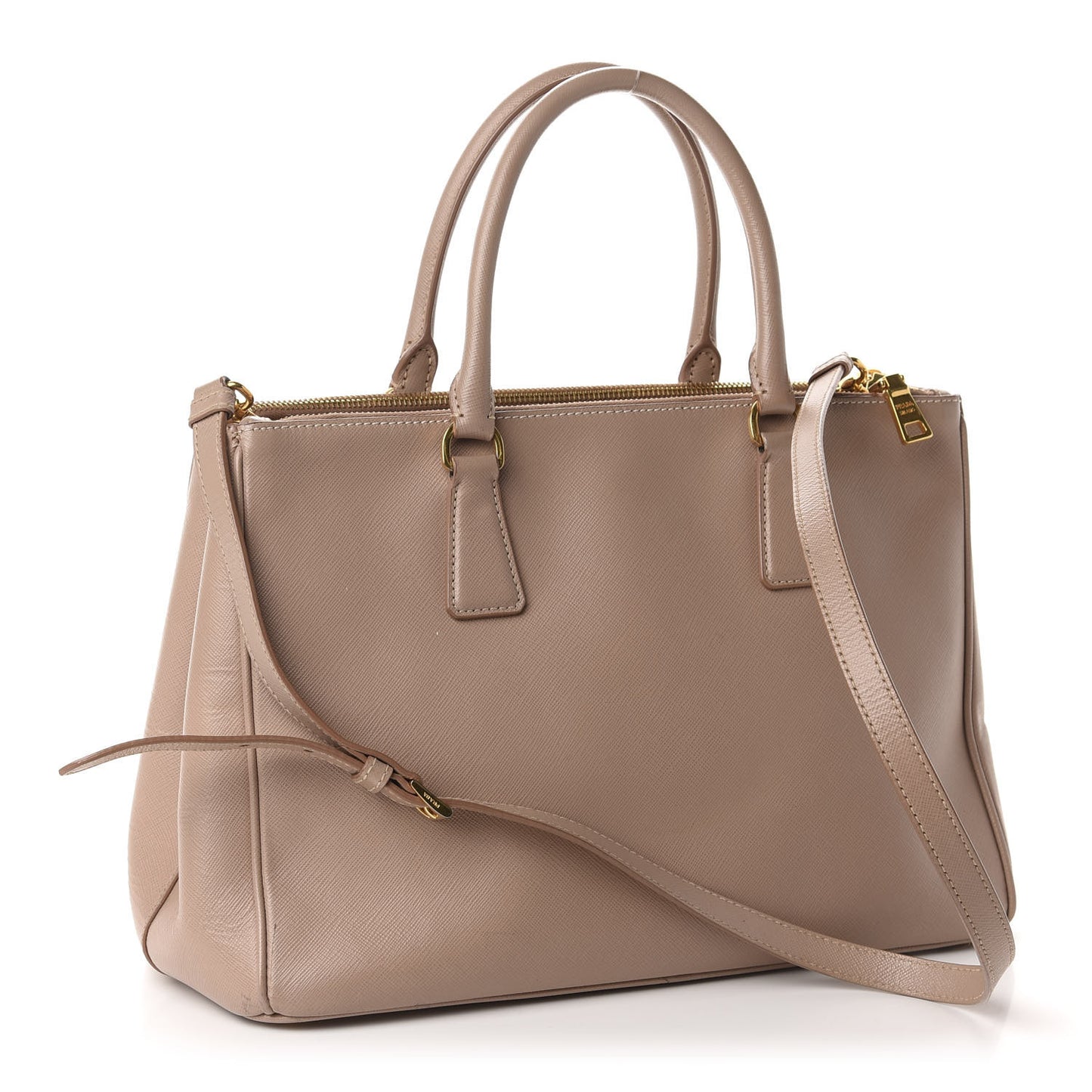 Saffiano Medium Galleria Double Zip Tote Cammeo