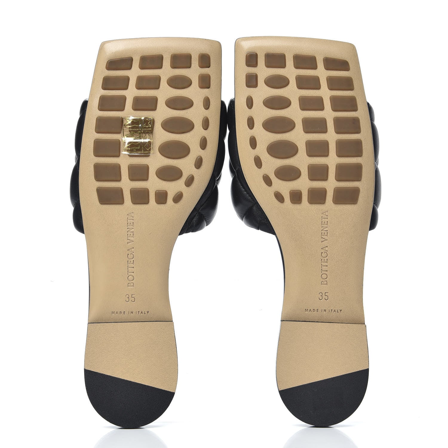 Bottega Veneta Nappa Matelasse Padded Flat Sandals 35 Black 5 of 8