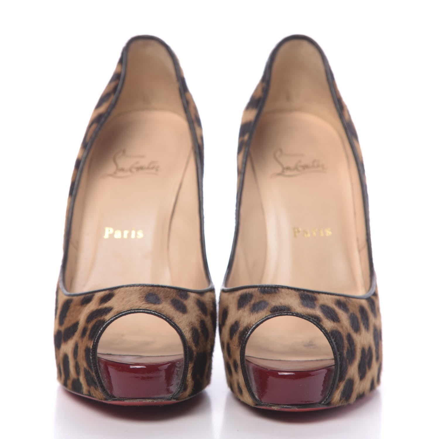 Christian Louboutin Calf Hair Leopard Very Prive 120 Pumps 37.5 2 of 13
