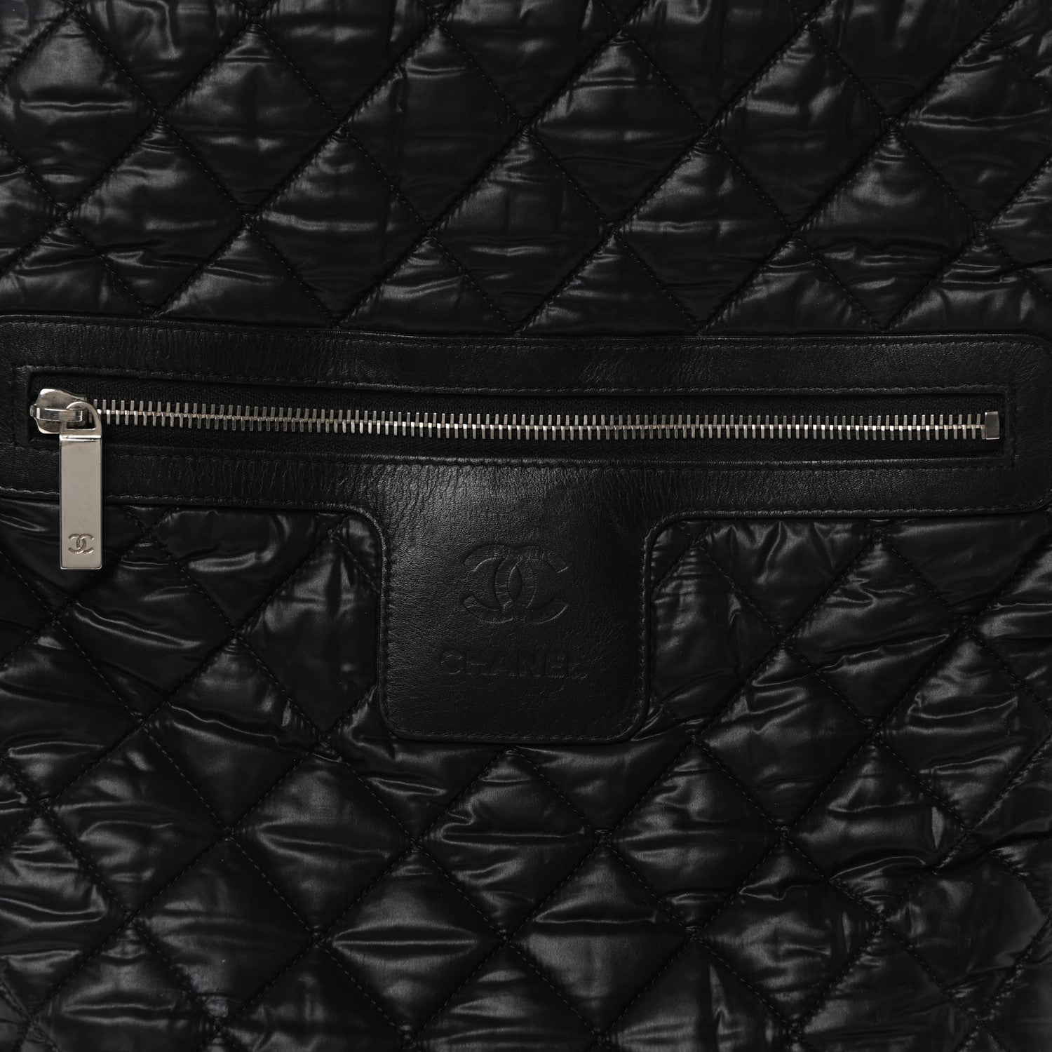 Chanel Nylon Quilted Coco Cocoon Backpack Black 8 of 11