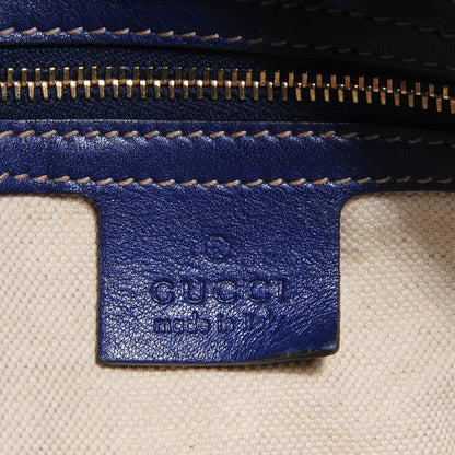 Gucci GG Plus Monogram Medium Boston USA Flag Unicef Duffle Blue 5 of 9