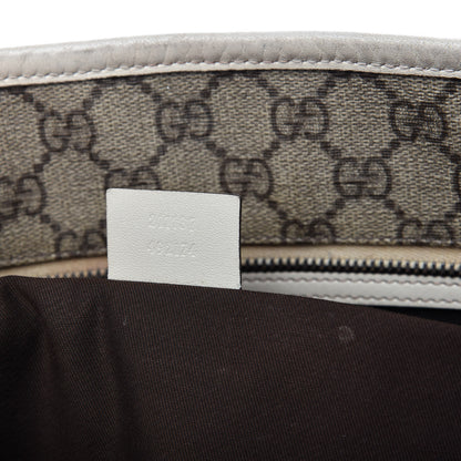 Gucci GG Supreme Monogram Medium Zippered Shopping Tote Off White 9 of 11