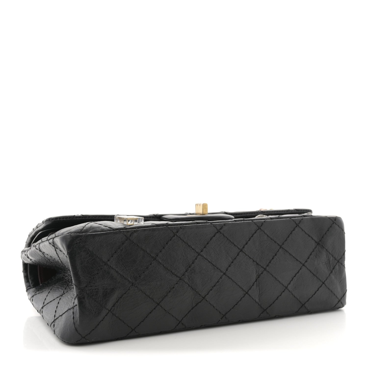 Chanel Aged Calfskin Lucky Charms 2.55 Reissue 225 Flap Black 4 of 10
