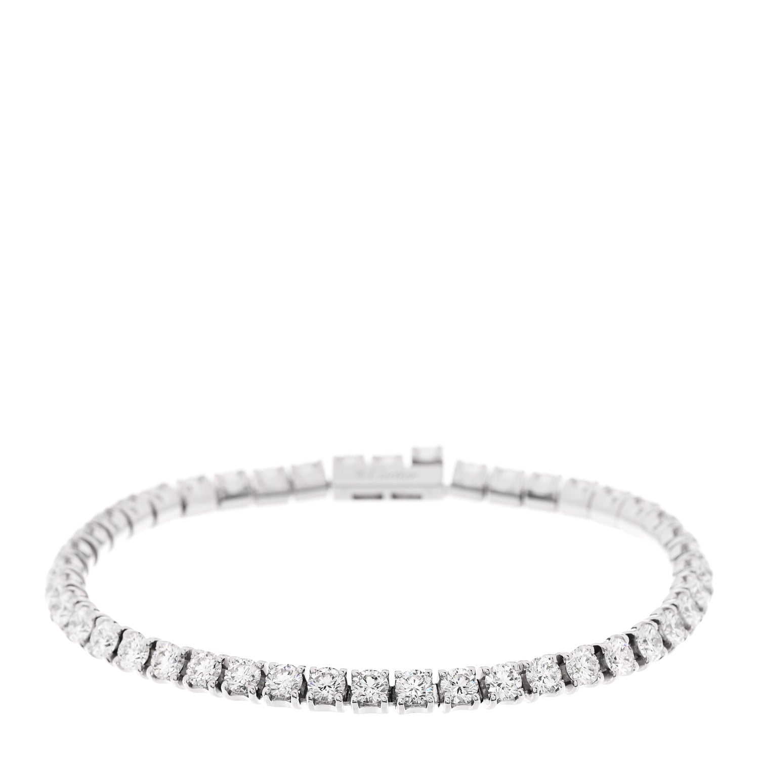 Cartier 18K White Gold Diamond 6.60ctw Lignes Essentielles Bracelet 1 of 5