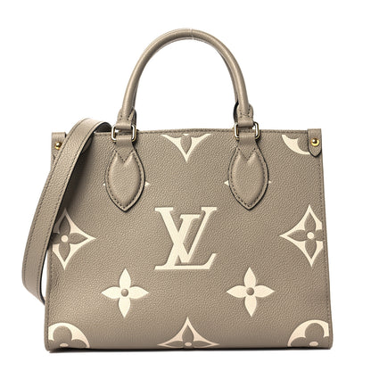 Louis Vuitton Empreinte Monogram Giant Onthego PM Tourterelle Creme 1 of 6