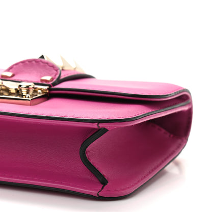 Valentino Garavani Vitello Mini Glam Lock Rockstud Flap Fuxia 9 of 9
