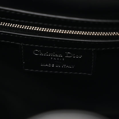 Christian Dior Crinkled Calfskin Macrocannage Medium D-Motion Bag Black 6 of 10
