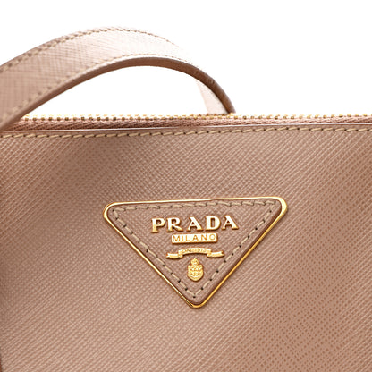 Prada Saffiano Small Galleria Double Zip Tote Cammeo 8 of 12
