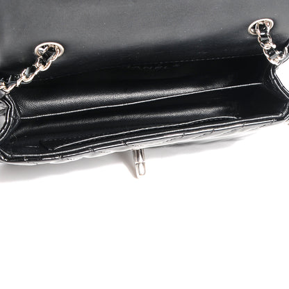 Chanel Patent Chevron Quilted Extra Mini Flap Black 7 of 8