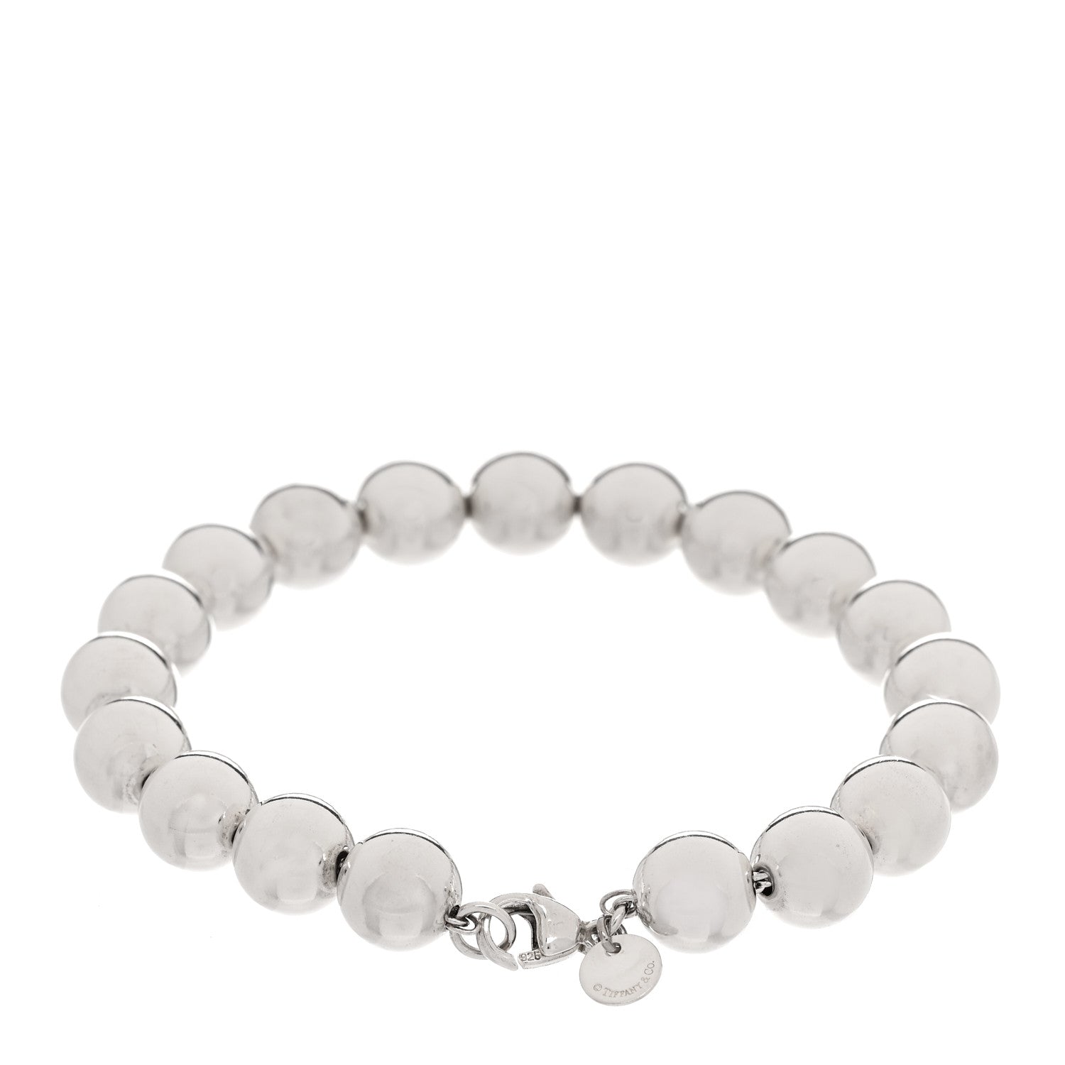 Tiffany Sterling Silver 10mm HardWear Ball Bracelet 2 of 5
