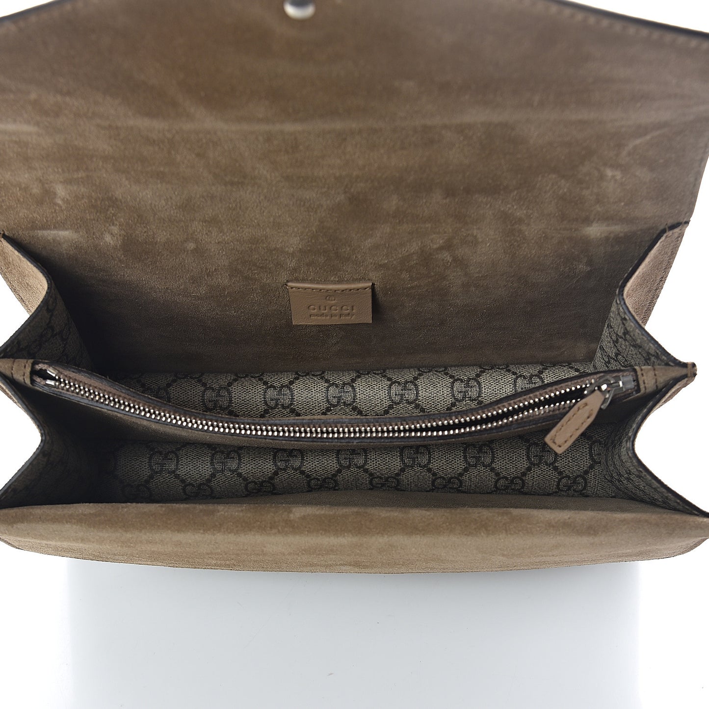 GG Supreme Monogram Small Dionysus Shoulder Bag Taupe