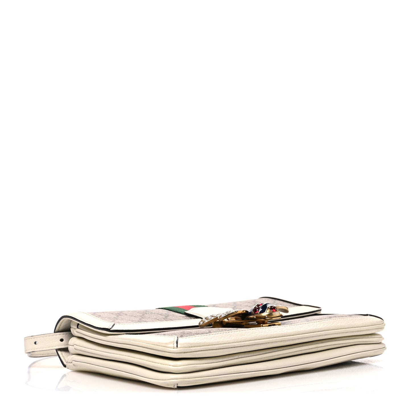 GG Supreme Monogram Medium Queen Margaret Shoulder Bag Mystic White