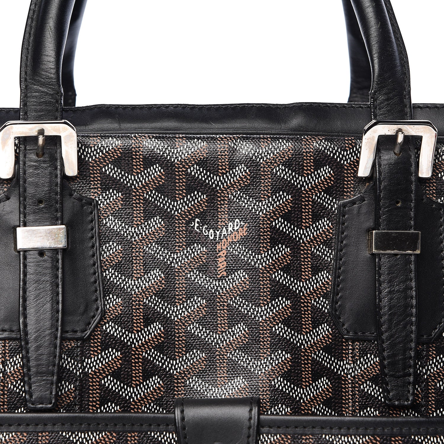 Goyard Goyardine Ambassade MM Briefcase Black 9 of 9