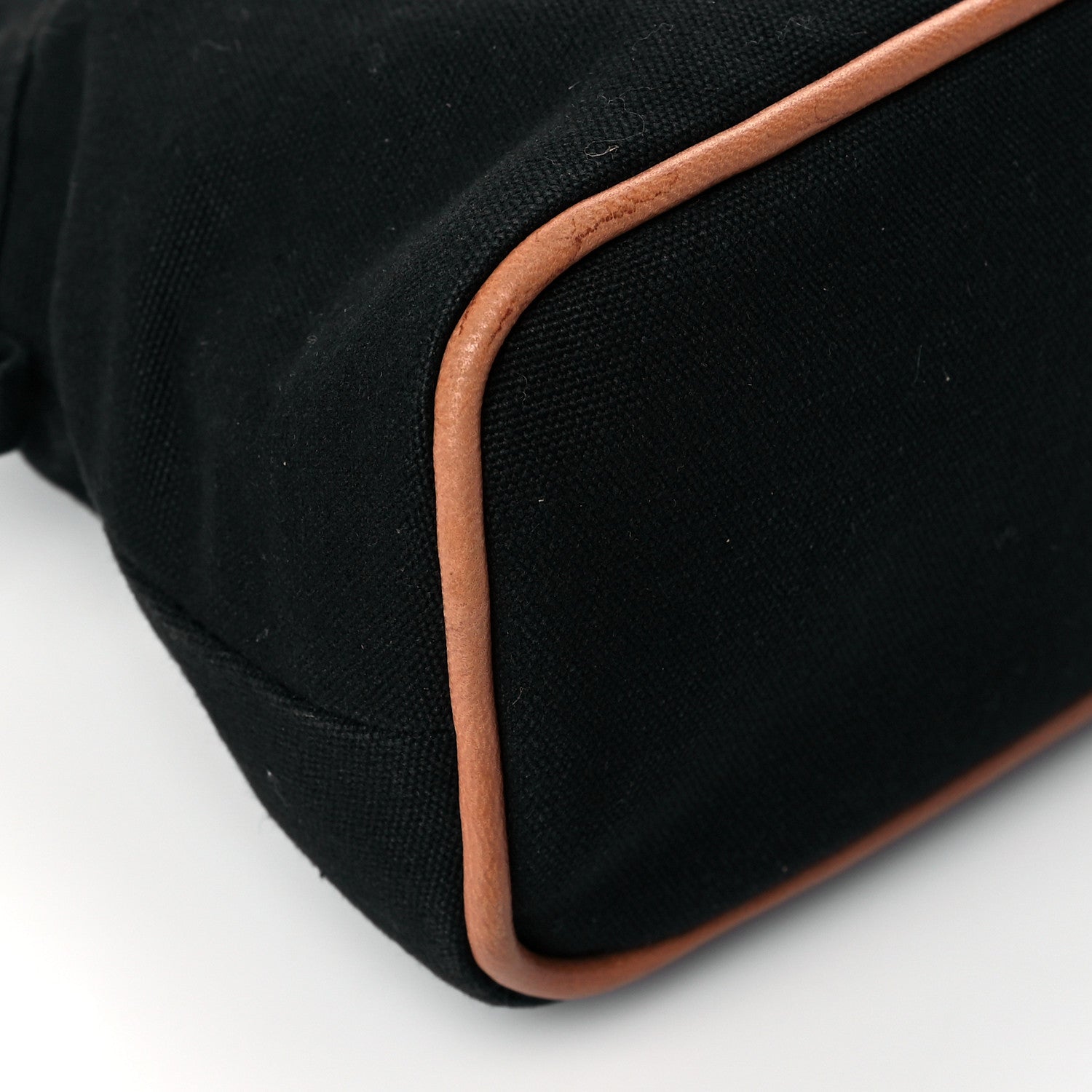 Hermes Cotton Canvas Bolide Travel Cosmetic Pouch MM Black 9 of 11