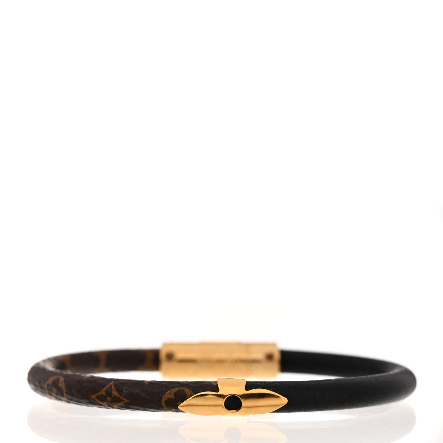 Louis Vuitton Monogram Daily Confidential Bracelet Black 3 of 5