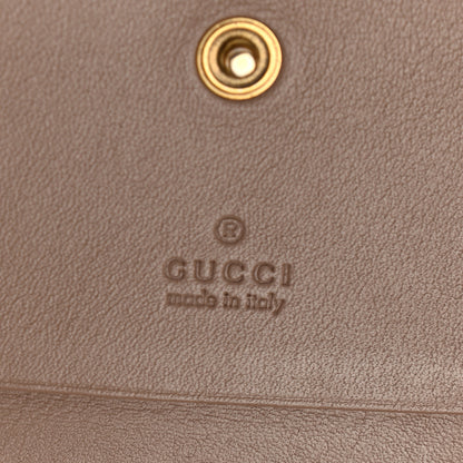 Gucci Calfskin Matelasse GG Marmont Card Case Porcelain Rose 6 of 7