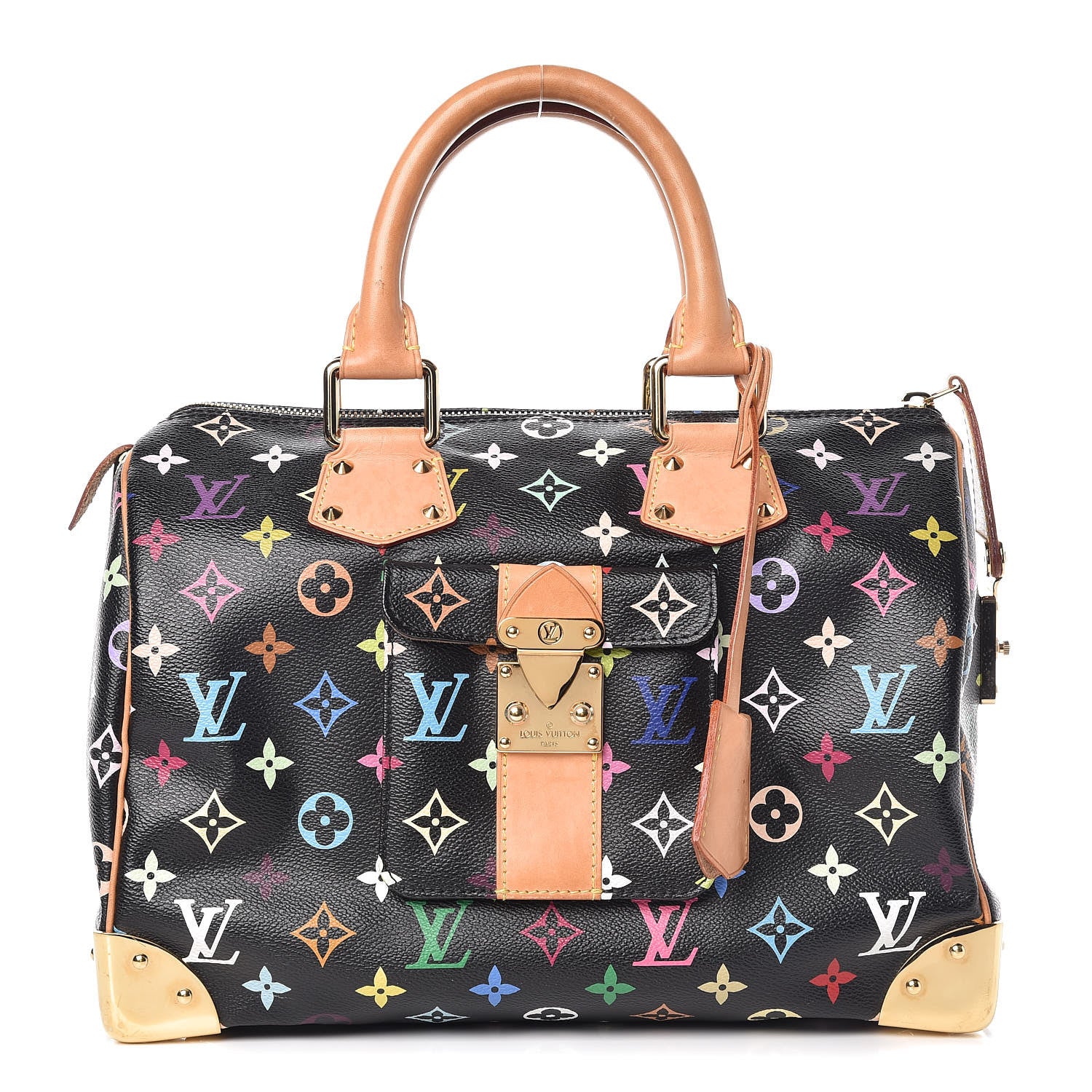 Louis Vuitton Monogram Multicolor Speedy 30 Black 1 of 11
