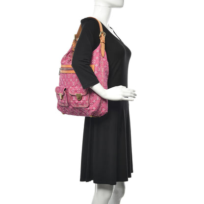 Louis Vuitton Denim Baggy GM Fuchsia 2 of 9