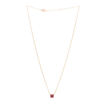 Cartier 18K Pink Gold Pink Tourmaline C De Cartier Pendant Necklace 3 of 5