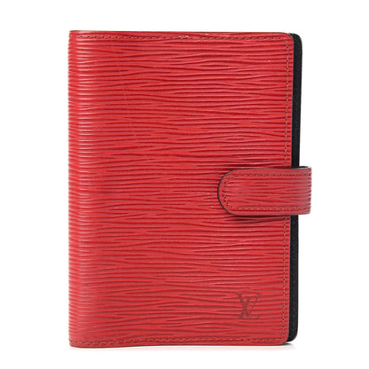 Louis Vuitton Epi Small Ring Agenda Cover Castillan Red 1 of 8