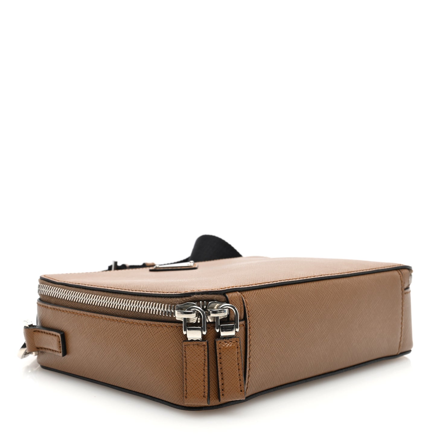 Saffiano Travel Medium Brique Crossbody Bag Cannella