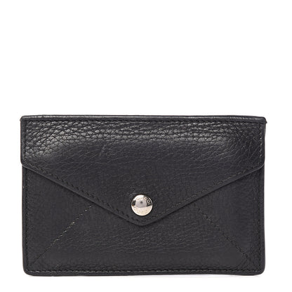 Gucci Grained Calfskin Soho Envelope Card Case Black 1 of 5
