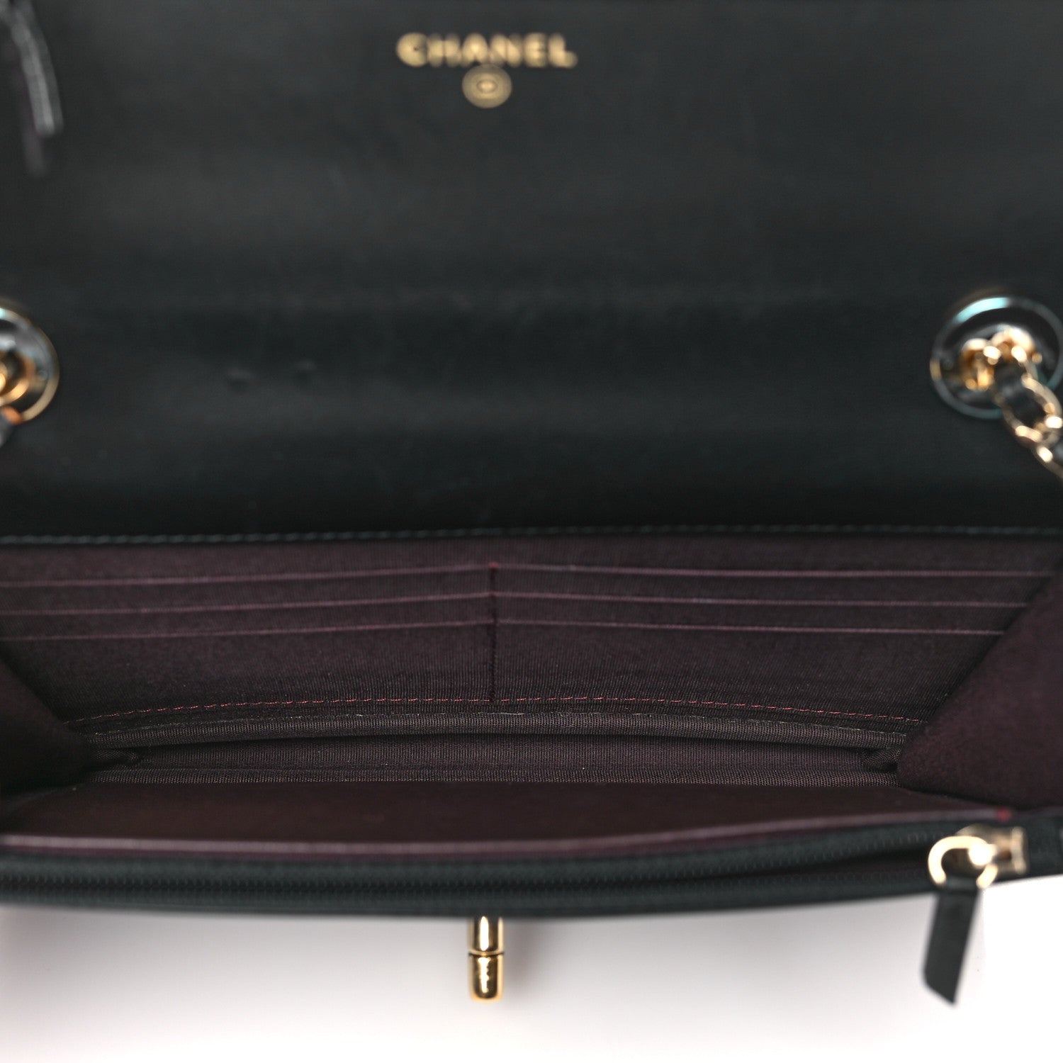 Chanel Lambskin Quilted Trendy CC Wallet On Chain WOC Black 5 of 12