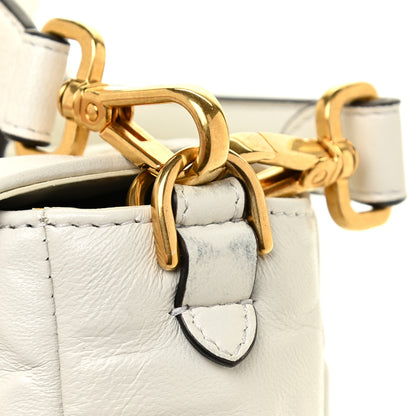 Fendi Nappa FF 1974 Embossed Baguette White 15 of 16