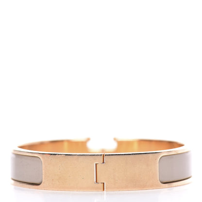 Hermes Enamel Clic Clac H Narrow Bracelet PM Marron Glace 3 of 6