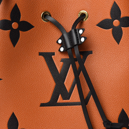Louis Vuitton Empreinte Monogram Giant Crafty Neonoe MM Caramel Black 10 of 11