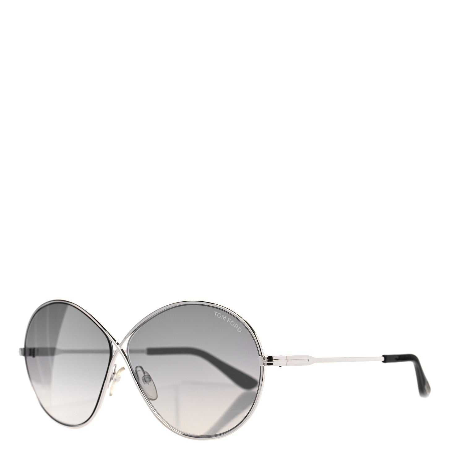 Tom Ford Metal Rania-02 Oval Sunglasses TF564 Silver 1 of 7