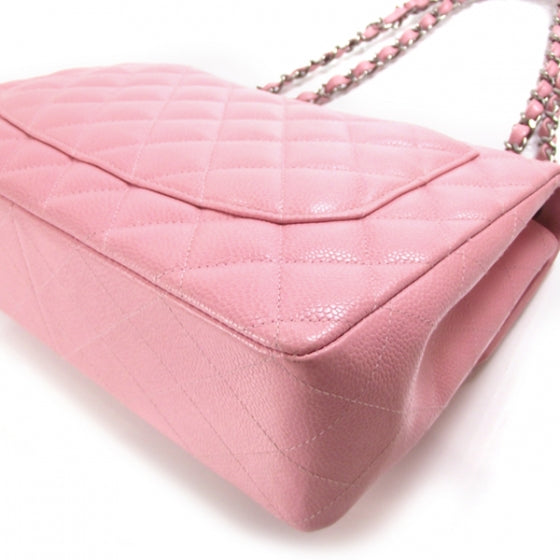 Chanel Caviar Jumbo Classic Flap Pink 5 of 12
