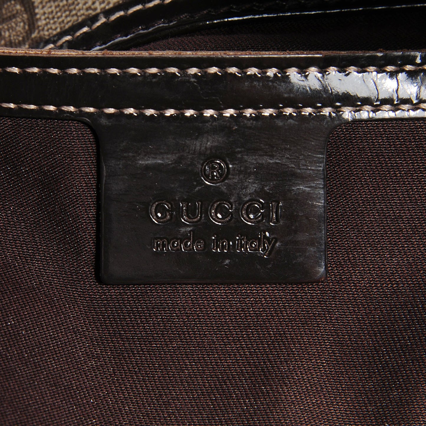 GG Plus Monogram Large Joy Shoulder Bag Dark Brown