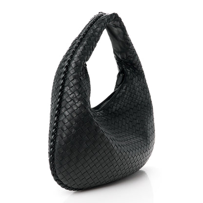 Bottega Veneta Nappa Intrecciato Medium Veneta Hobo Navy 3 of 10