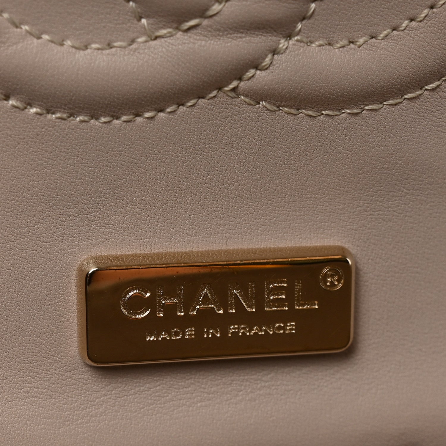 Chanel Metallic Snakeskin Medium Double Flap Light Beige 6 of 11