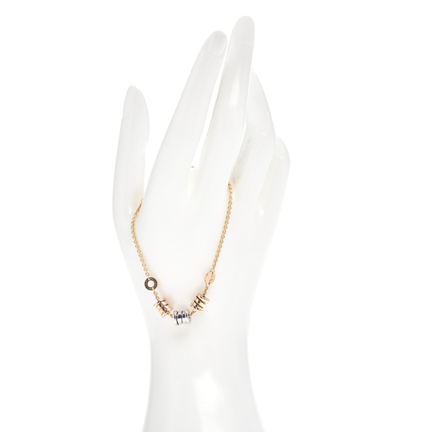 Bulgari 18K Yellow Rose White Gold B.Zero1 Bracelet 2 of 5