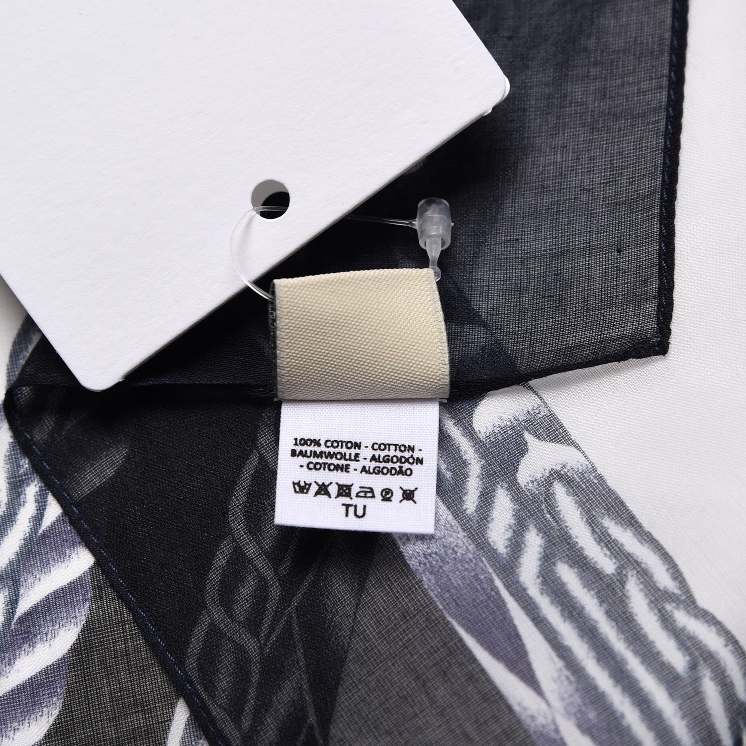 Hermes Cotton Robe Du Soir Pareo Marine 5 of 5