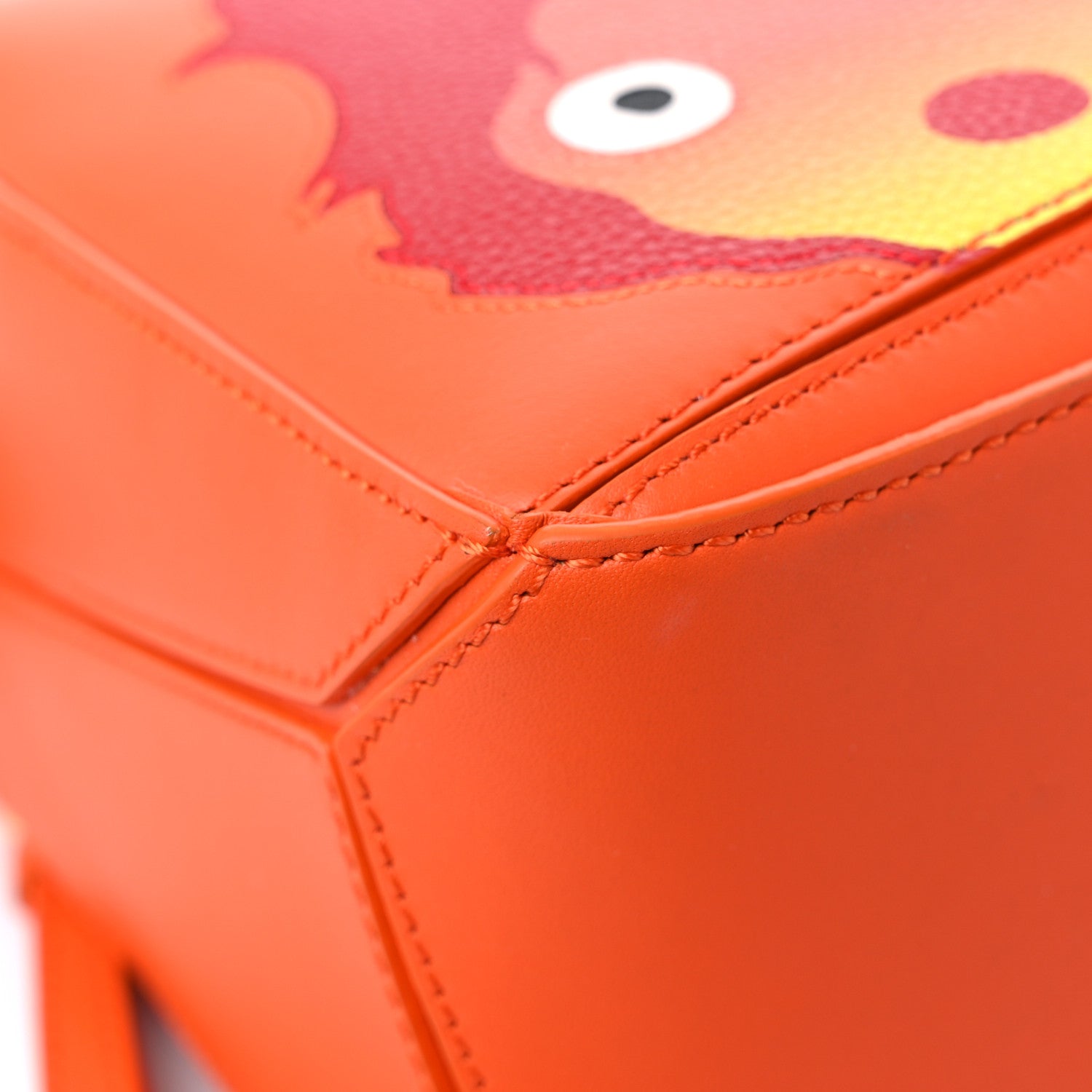 Loewe X HOWLS MOVING CASTLE Satin Calfskin Small Calcifer Puzzle Orange 6 of 13