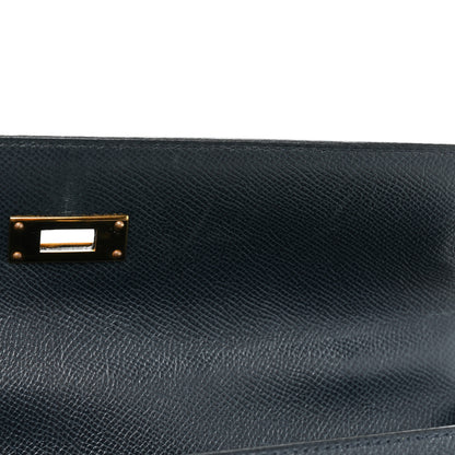 Hermes Courchevel Kelly Sellier 32 Bleu Indigo 11 of 18