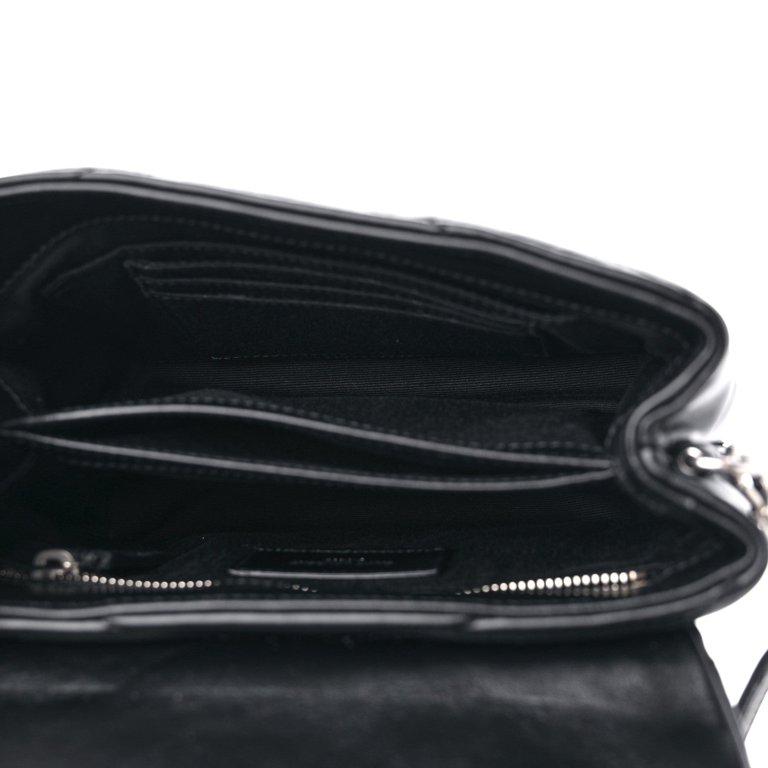 Saint Laurent Calfskin Y Quilted Monogram Toy Loulou Crossbody Bag Black 5 of 9