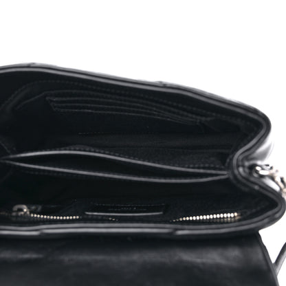 Saint Laurent Calfskin Y Quilted Monogram Toy Loulou Crossbody Bag Black 5 of 9
