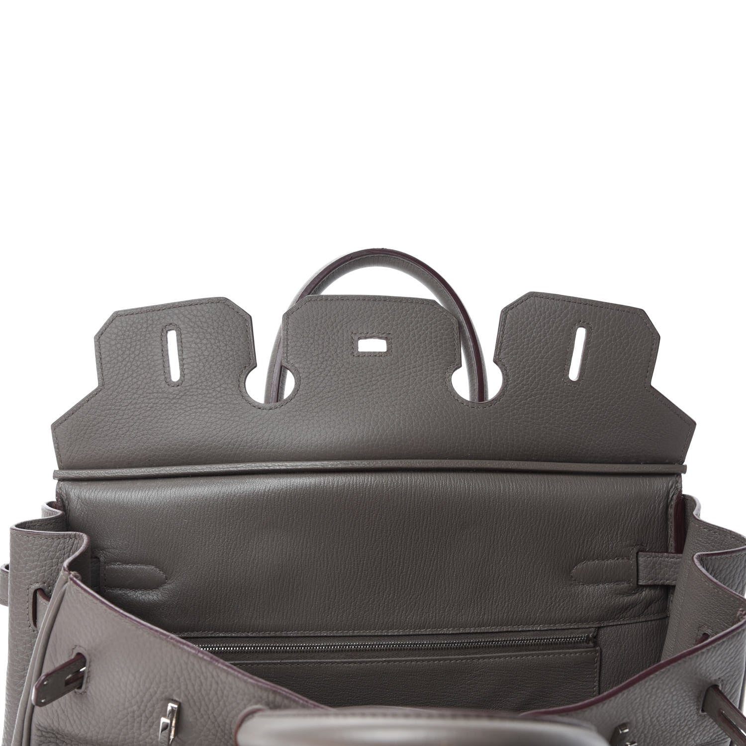 Hermes Taurillon Clemence Birkin 35 Etain 17 of 34