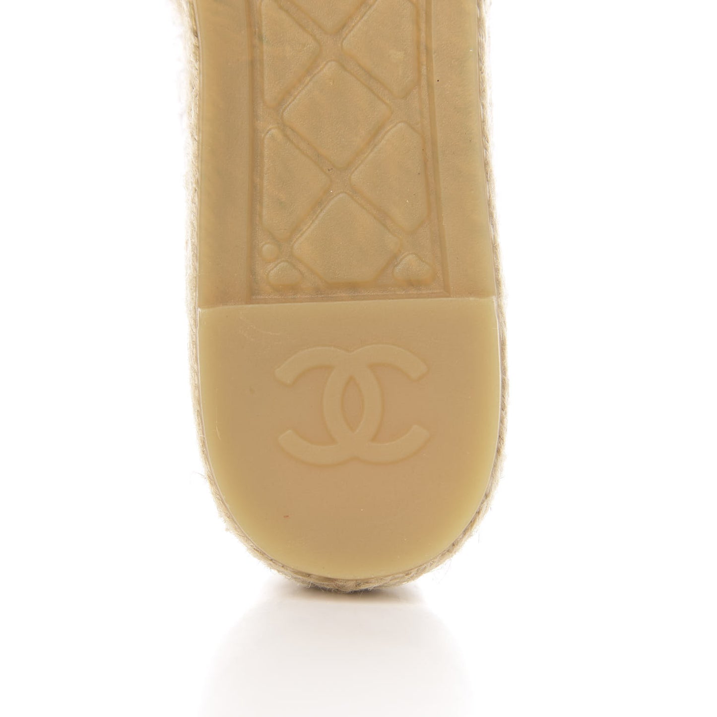 Lambskin Quilted CC Espadrilles 39 White
