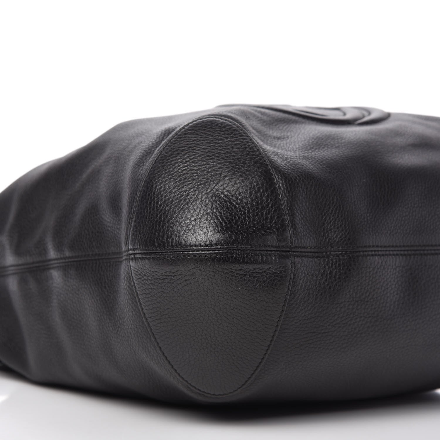 Gucci Pebbled Calfskin Medium Soho Chain Hobo Black 6 of 10