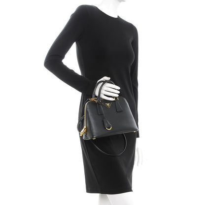Prada Saffiano Lux Small Promenade Tote Black 3 of 9