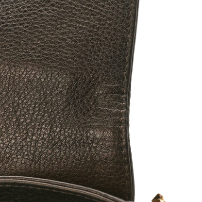Gucci Pebbled Calfskin Small 1973 Chain Shoulder Bag Winter Leaf 12 of 12