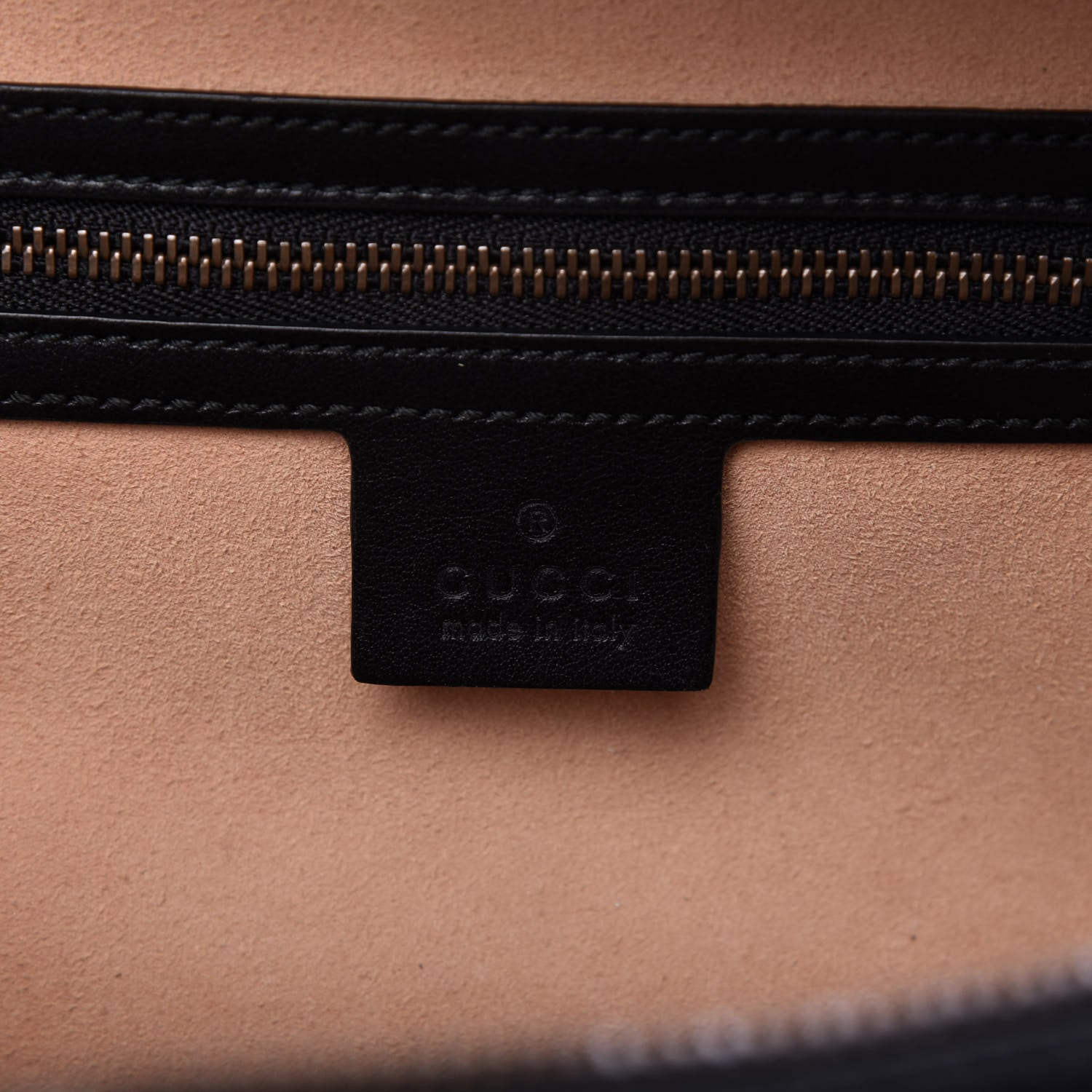 Gucci Calfskin Matelasse Sylvie Web Small GG Marmont Top Handle Shoulder Bag Black 8 of 11