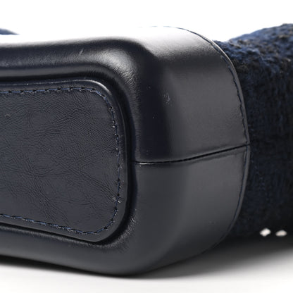 Chanel Tweed Calfskin Small Gabrielle Hobo Navy Blue 8 of 8